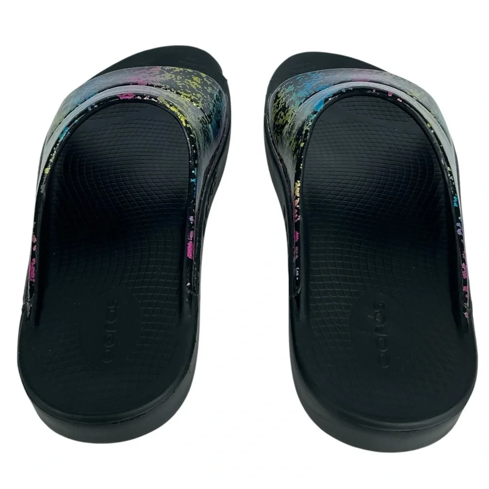 OOFOS OOahh Limited 80’s Arcade Slip On Slide Sandals Women’s Sz 10/Men’s Sz 8 - Picture 6 of 10